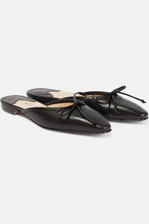 Manolo Blahnik Ballerimu leather slippers