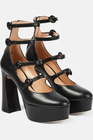 Gianvito Rossi Mary Jane leather platform pumps
