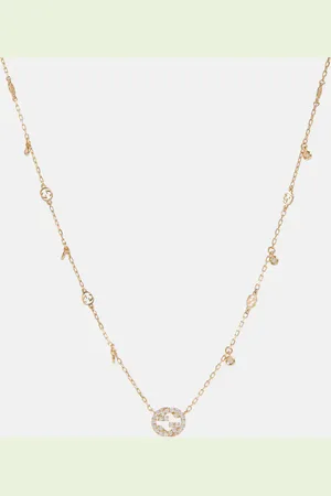 Gucci Interlocking G 18kt necklace with diamonds