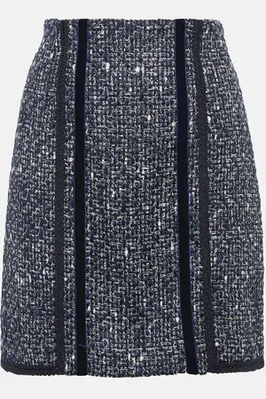 Etro Tweed pencil mini skirt
