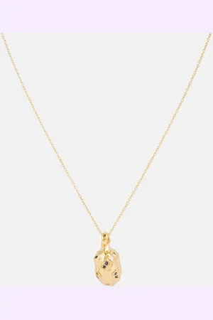 Alighieri The Sleeping Sapphires 24kt -plated necklace with sapphires