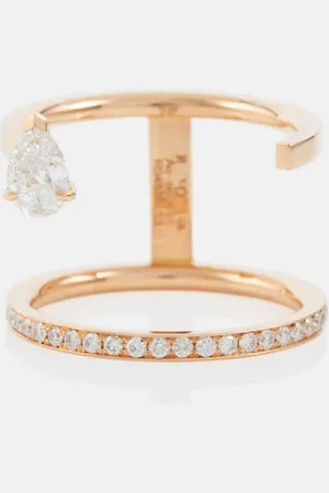 Repossi Serti Sur Vide 18kt rose ring with diamonds