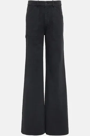 NILI LOTAN Quentin twill wide-leg pants
