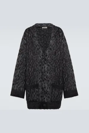 VALENTINO Mohair and wool-blend cardigan