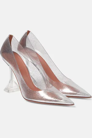 Amina Muaddi Ami Glass PVC pumps