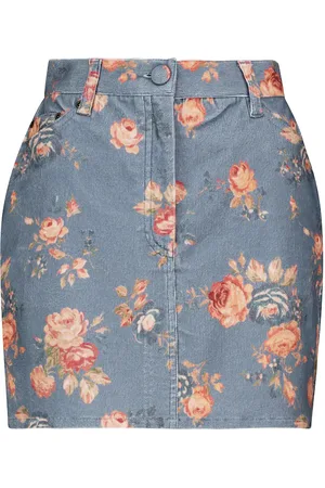 LOVESHACKFANCY Hollywood stretch-corduroy miniskirt