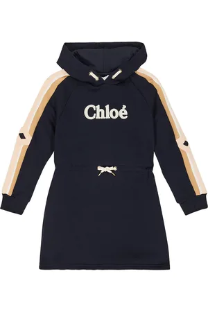 Chloé ChloÃ© Kids Logo cotton jersey hoodie dress