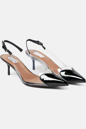 Alaïa AlaÃ¯a CÅur leather-trimmed PVC pumps