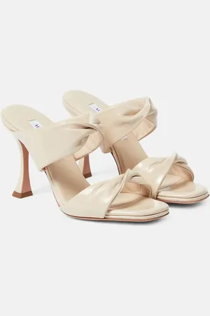 Aquazzura Twist 95 leather mules