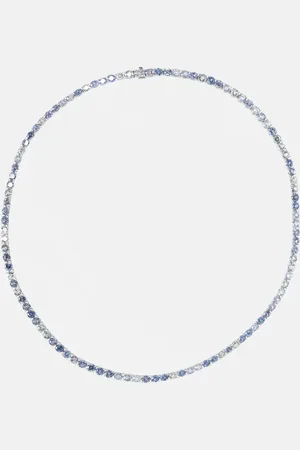 BUCHERER FINE JEWELLERY 18kt white gold necklace with sapphires