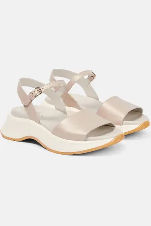 Hogan H598 leather platform sandals