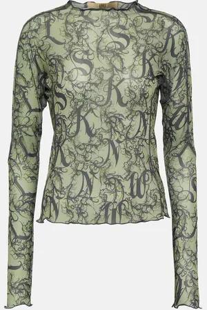 KNWLS Halcyon printed jersey top