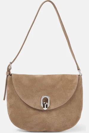 SAVETTE Tondo Small suede shoulder bag