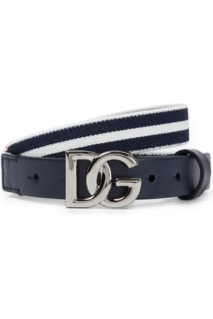 Dolce & Gabbana Leather-trimmed belt