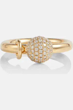 Rainbow K Piercing 14kt ring with diamonds