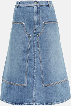 Stella McCartney Denim midi skirt