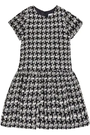 Tartine Et Chocolat Houndstooth tweed dress