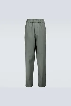 Jil Sander Flat front wool pants