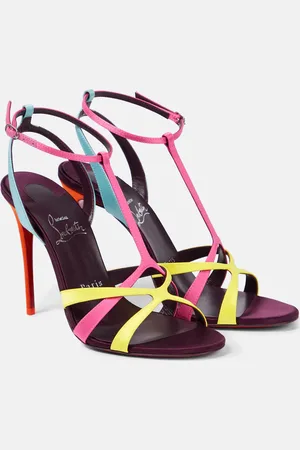 Christian Louboutin Tangueva 100 satin sandals