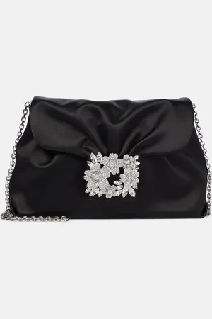 Roger Vivier RV Bouquet satin shoulder bag