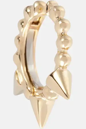 Maria Tash Granulated Triple Short Spike 14kt single ear cuff
