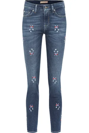 7 for all Mankind Roxanne mid-rise skinny jeans