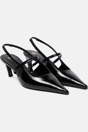 Totême The Sharp leather slingback pumps