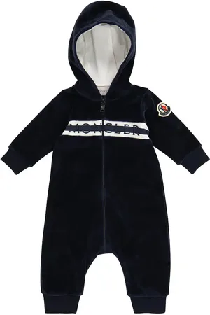 Moncler Baby logo chenille onesie