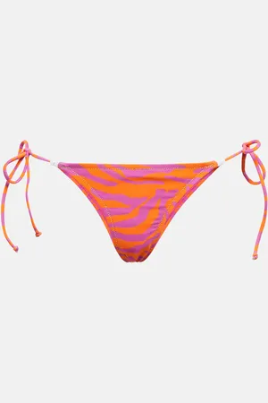 Reina Olga Miami zebra-print bikini bottoms