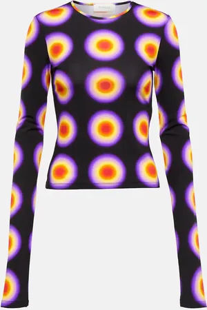 Sportmax Printed crop top