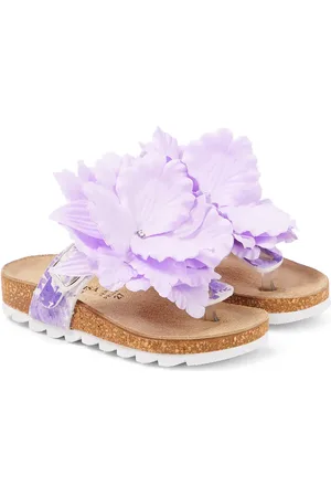 MONNALISA Floral-appliquÃ© sandals