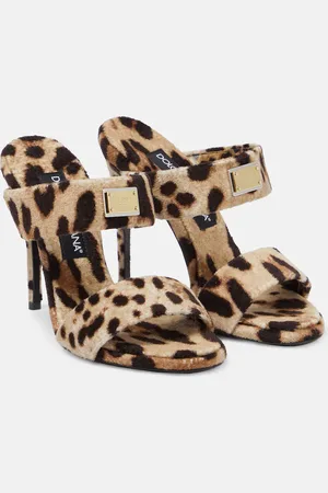 Dolce & Gabbana X Kim printed terry mules