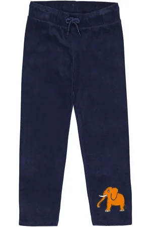 Mini Rodini Embroidered terry sweatpants