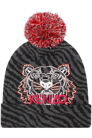 Kenzo Logo cotton and cashmere beanie