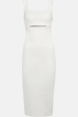 Victoria Beckham VB Body cutout knit midi dress