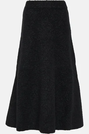 GABRIELA HEARST Pablo wool and silk bouclÃ© midi skirt