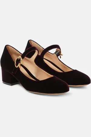Gianvito Rossi Mary Ribbon 45 velvet pumps