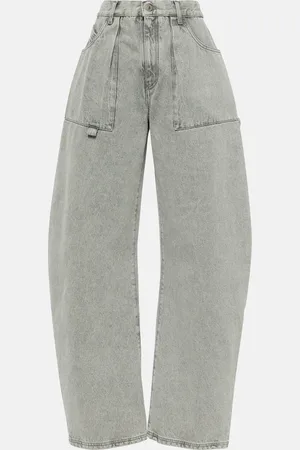 The Attico Effie mid-rise barrel-leg jeans