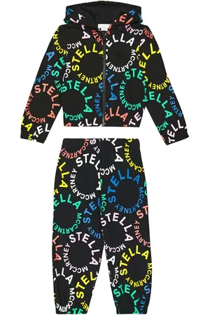 Stella McCartney Logo cotton sweatshirt and sweatpants set