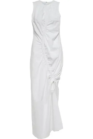SIR Ilkin asymmetric cotton maxi dress