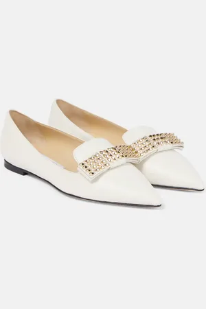 Jimmy Choo Gala embellished leather ballet flats