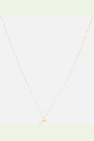 Aliita Martini 9kt yellow necklace with diamond