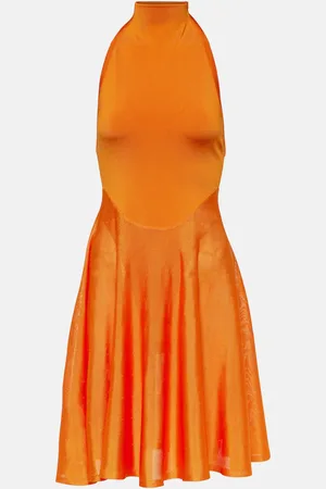 Alaïa AlaÃ¯a High-neck jersey minidress