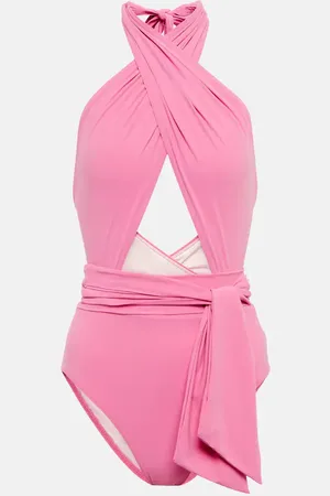 Karla Colletto Cutout halterneck swimsuit