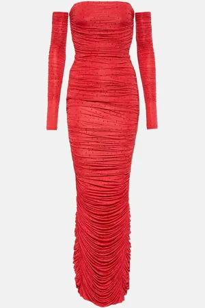 ALEX PERRY Hyland embellished jersey gown