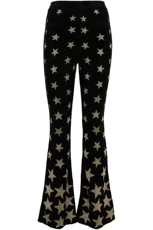 Paco rabanne Star high-rise flared jersey pants