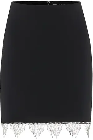 DAVID KOMA Embellished cady miniskirt