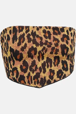Staud Shane leopard-print scarf top