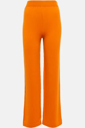 Barrie High-rise wide-leg cashmere pants