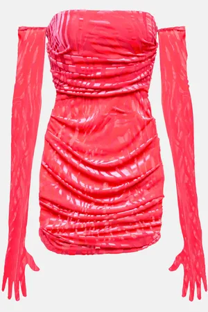 ALEX PERRY Colter ruched minidress